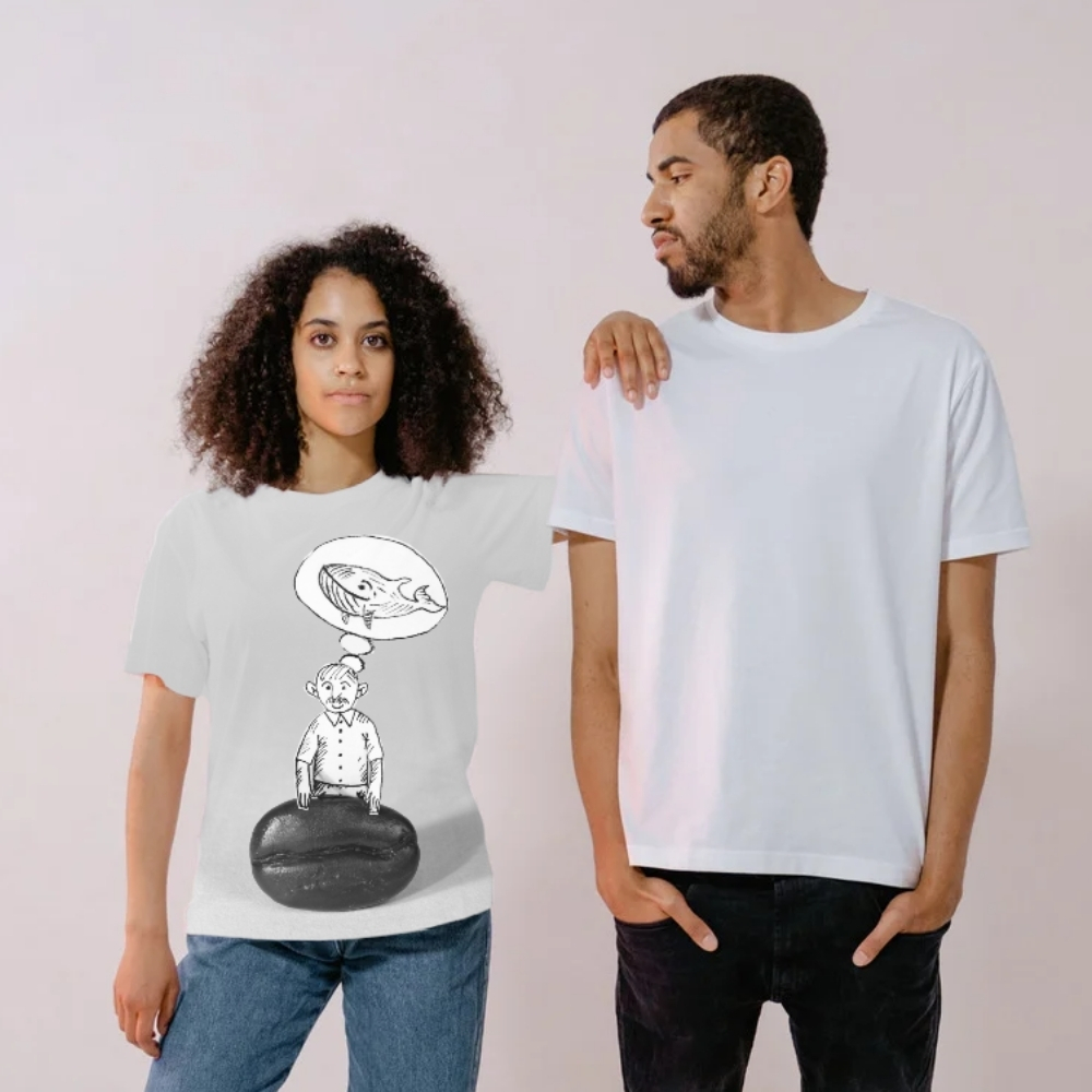 Podkoszulek "Pan Maluśkiewicz i wieloryb"